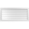 Ekena Millwork Vertical Surface Mount PVC Gable Vent w/ 2"W x 2"H , Brickmould Sill Frame, 42"W x 20"H GVPVE42X2003SN - alternate 1